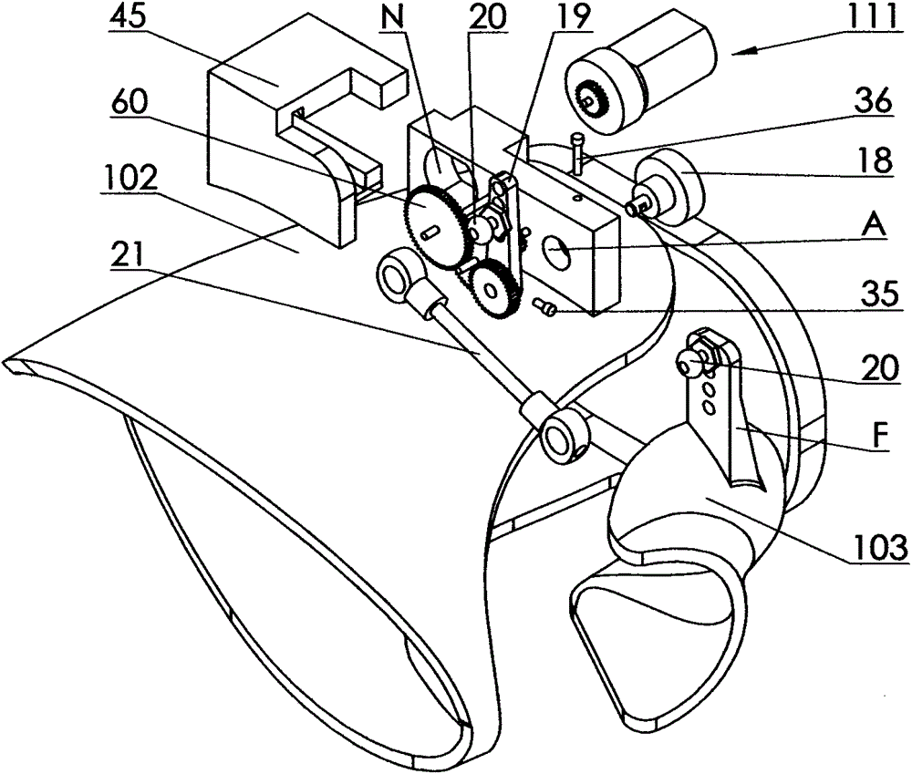 Thumb palm knuckle force feedback detection driving device