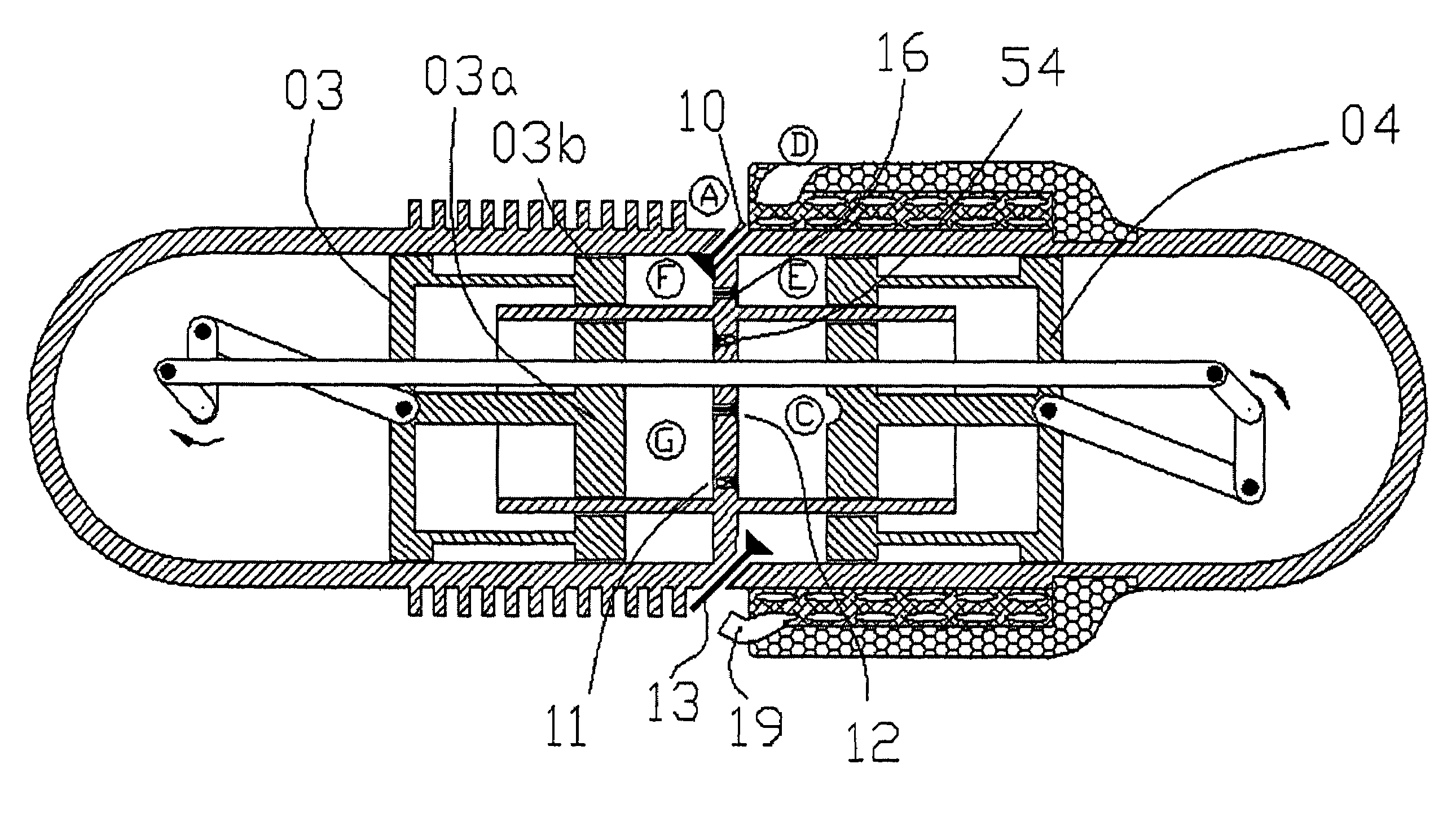 Steam enhanced double piston cycle engine