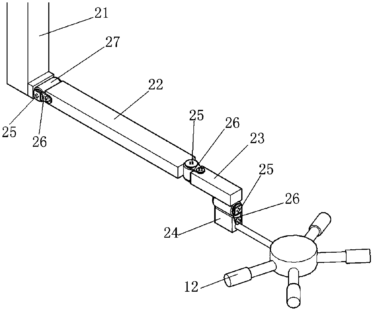 Integrated measuring device and method for flow velocity and depth of flume test