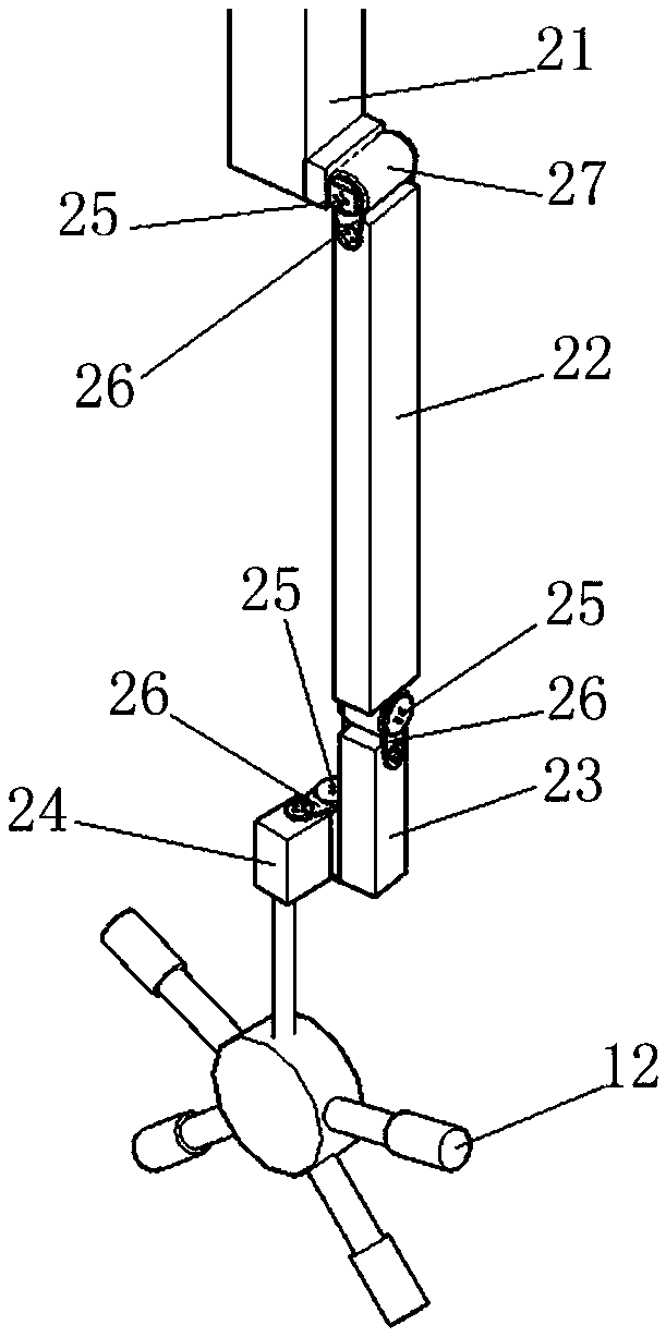 Integrated measuring device and method for flow velocity and depth of flume test