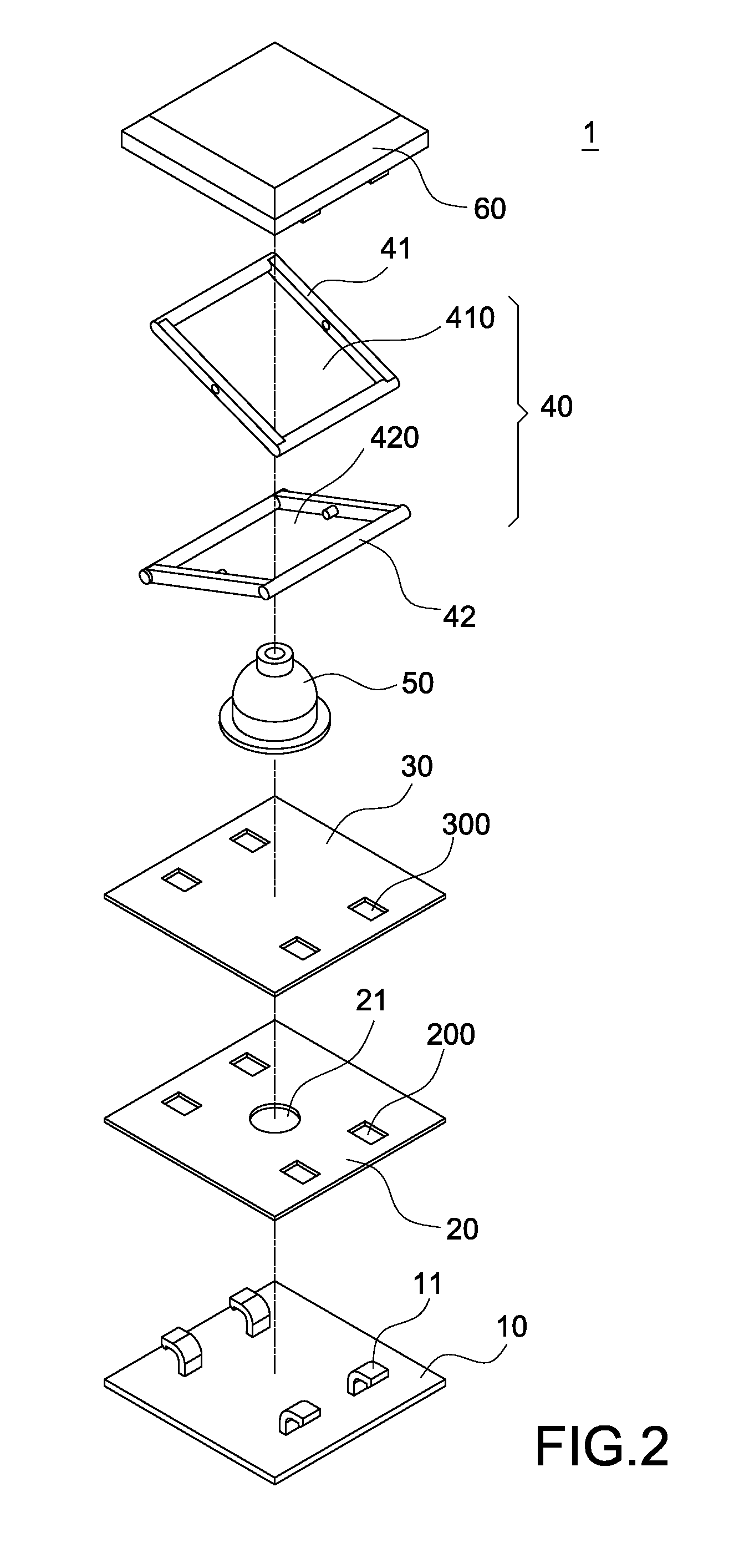 Dustproof press key structure