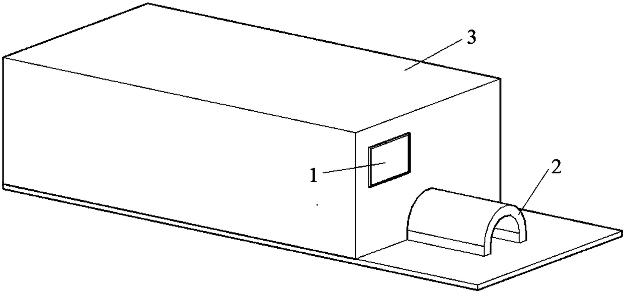 Platform and method for indoor large-scale comprehensive simulation and test of tunnel dangerous rock collapse