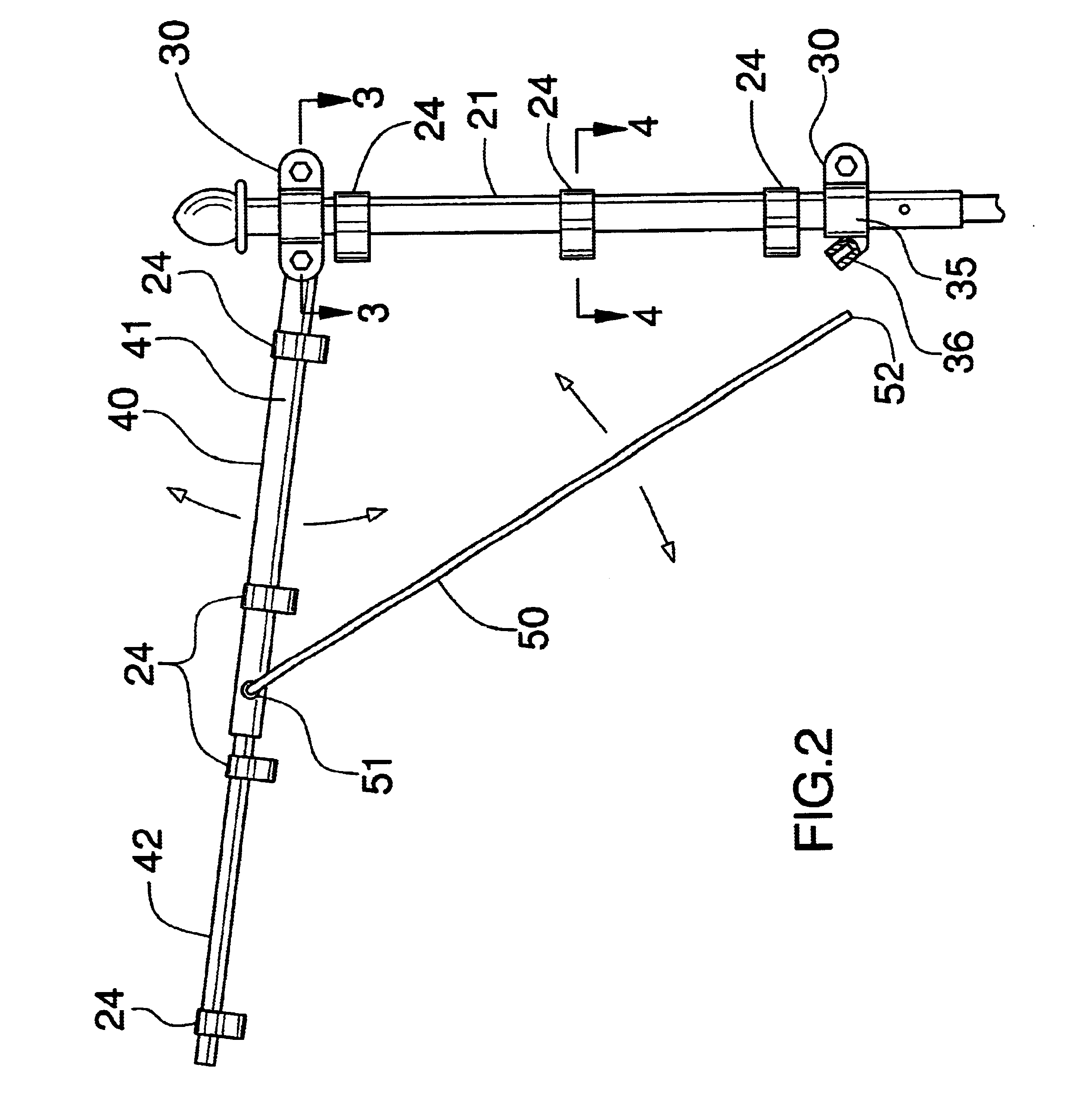 Flag support assembly