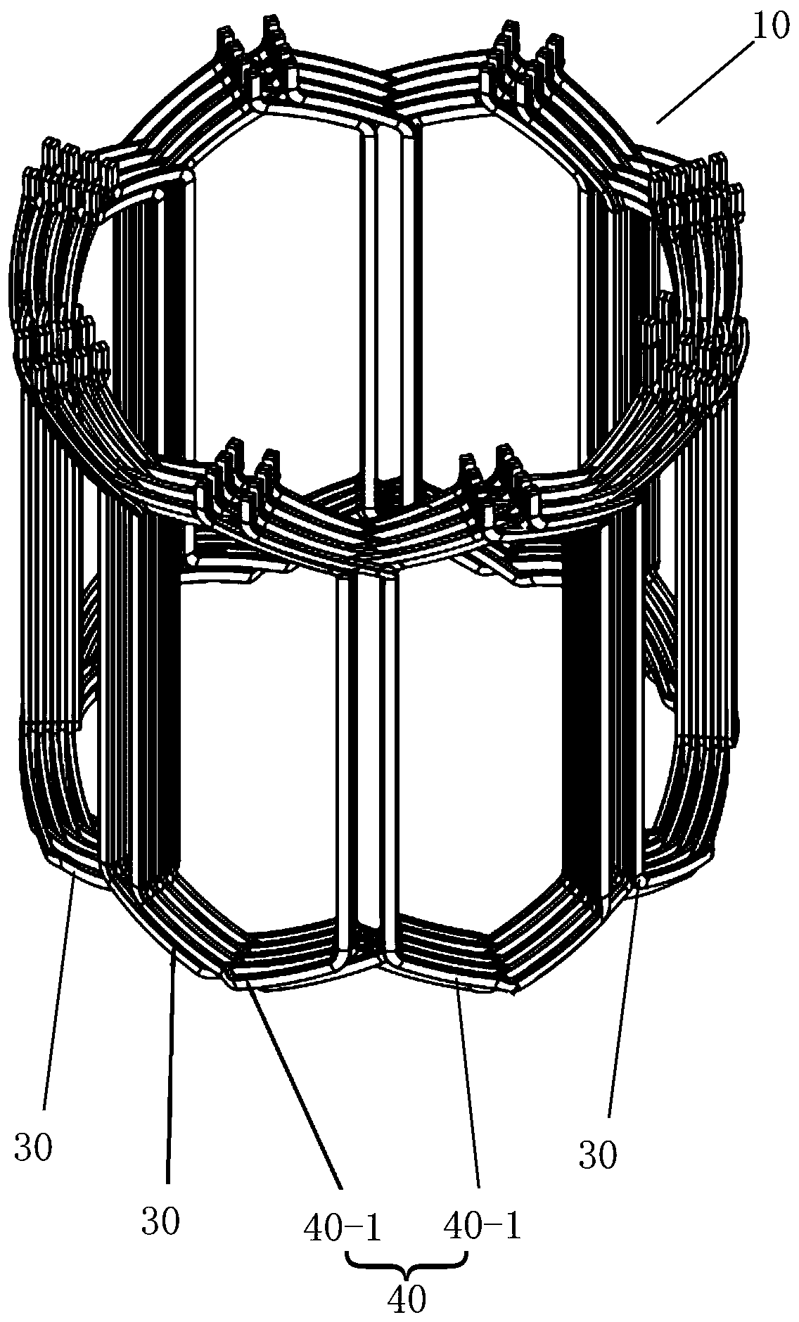 Motor winding and motor stator