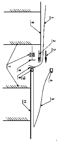 Improved wind power overturning rapid inner film sleeved method