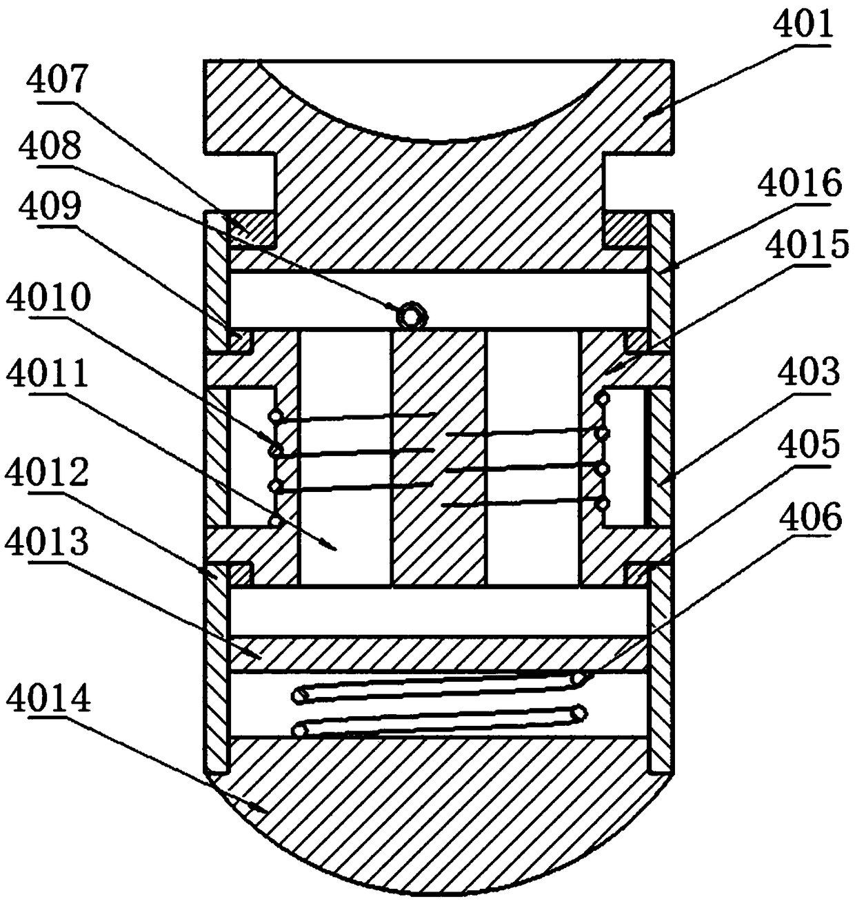 Buffer system for impact ground pressure resisting of hydraulic support, and application thereof