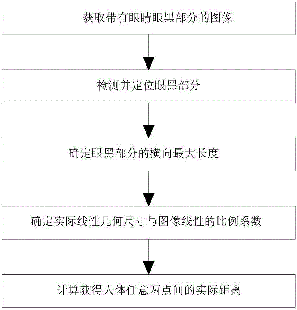 Measurement of the actual distance of the human body and the method of customizing spectacle frames