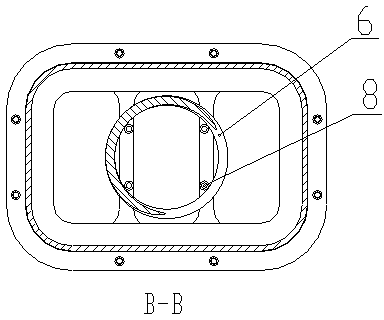 Sliding type ventilating duct for locomotive traction motor