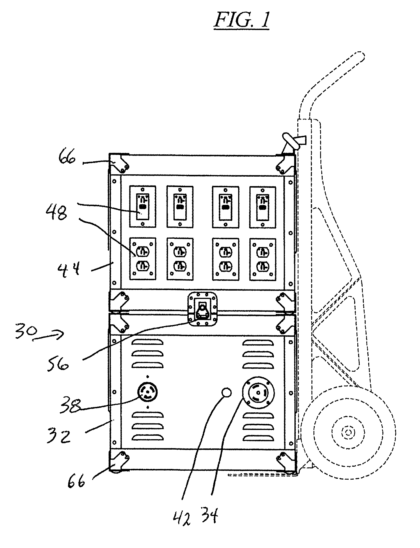 Stackable cube power distribution center