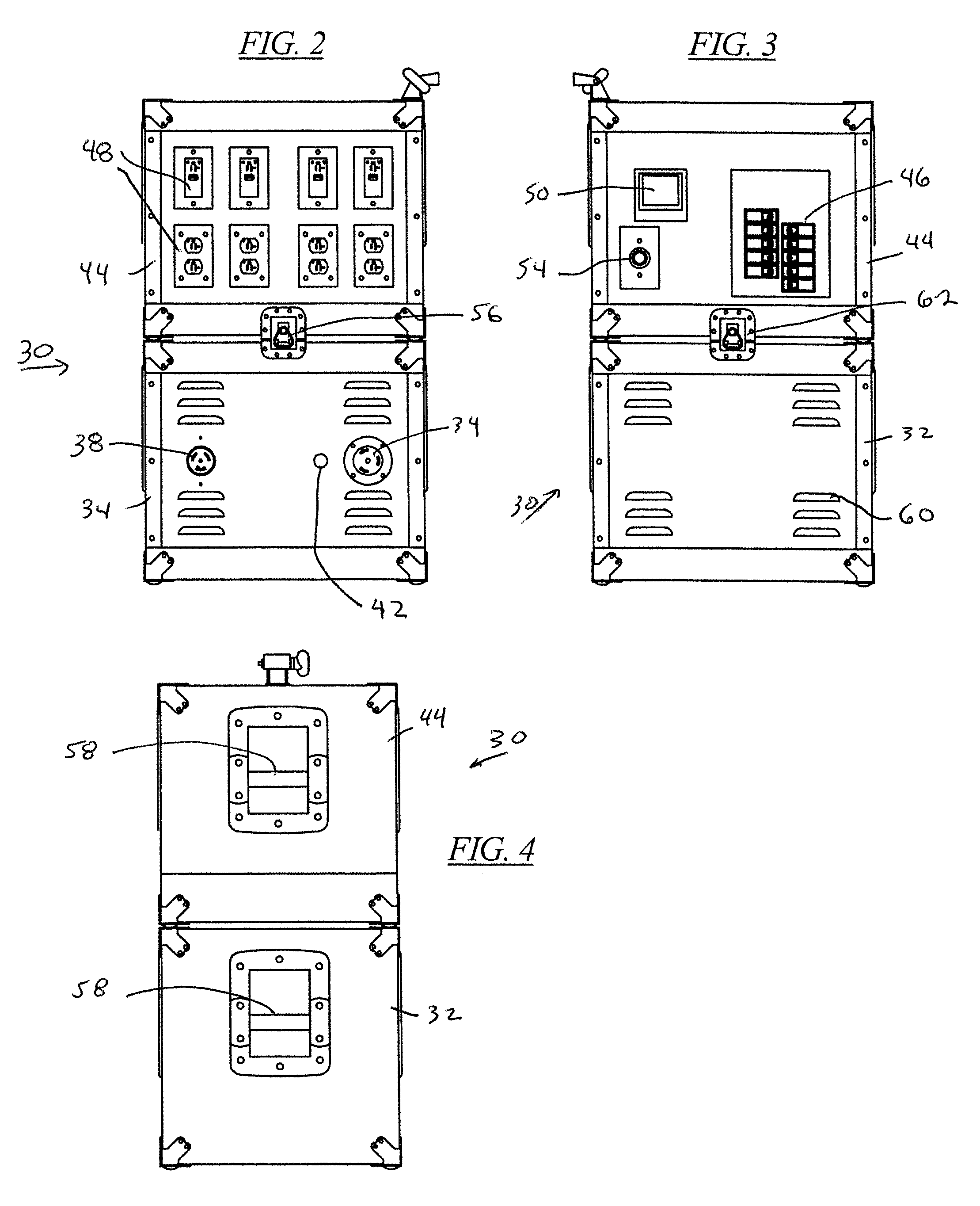 Stackable cube power distribution center