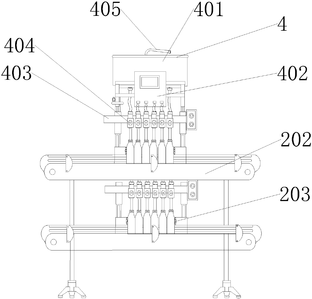 Rapid dairy product filling device