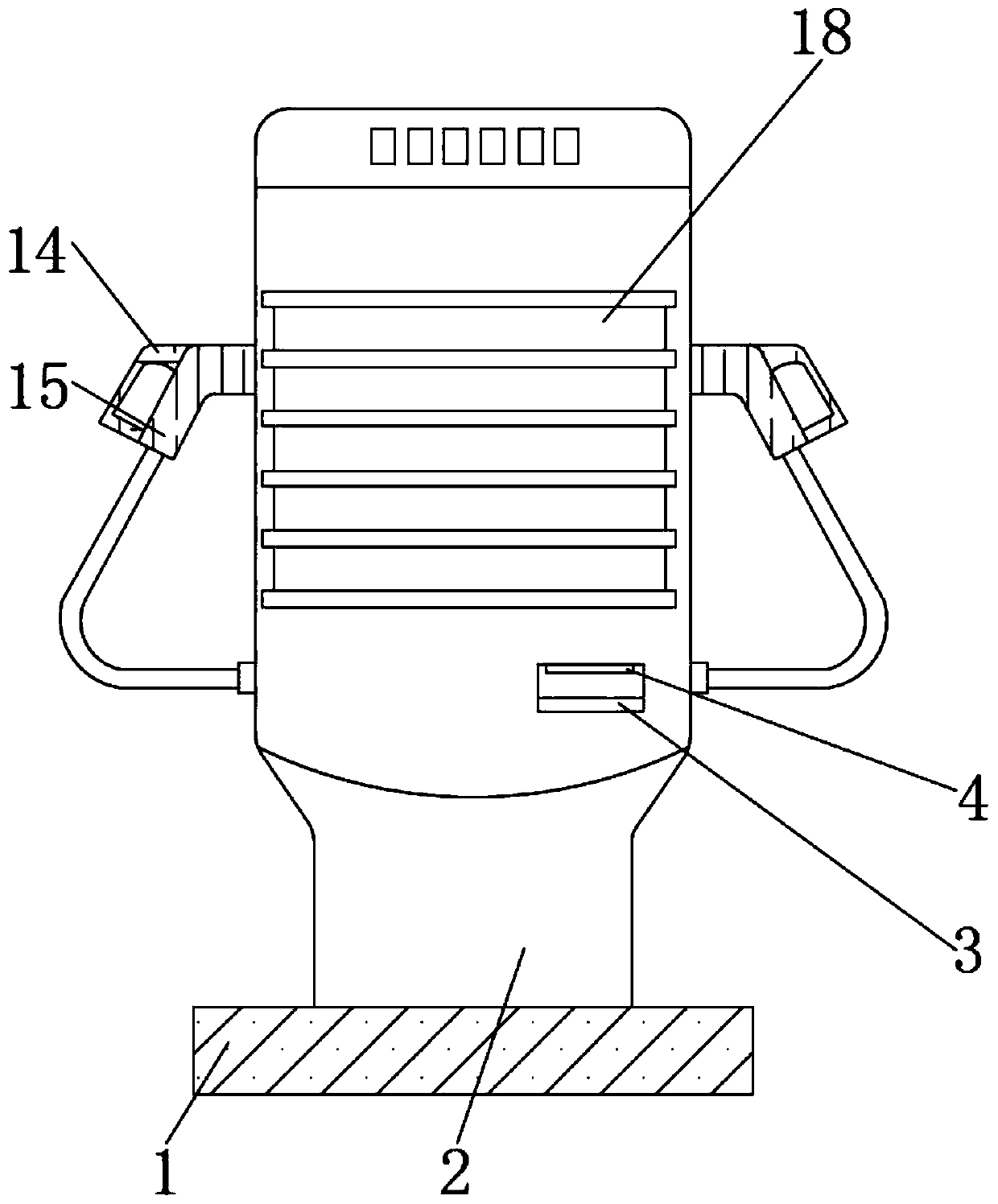 Charging pile with concealed display screen and use method