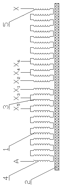 A continuous casting coil manufacturing method without spacers between cakes