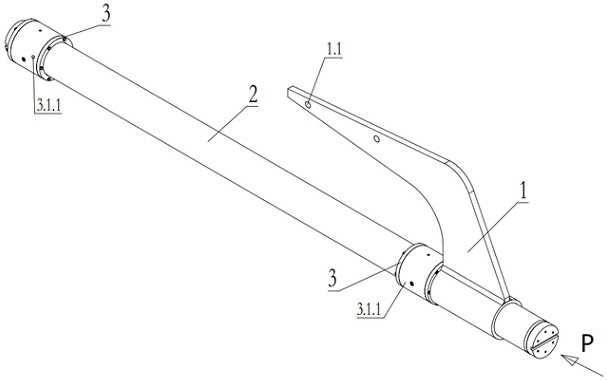 Hoisting, positioning and lubricating structure of reciprocating pump high-precision rack hole machining boring rod