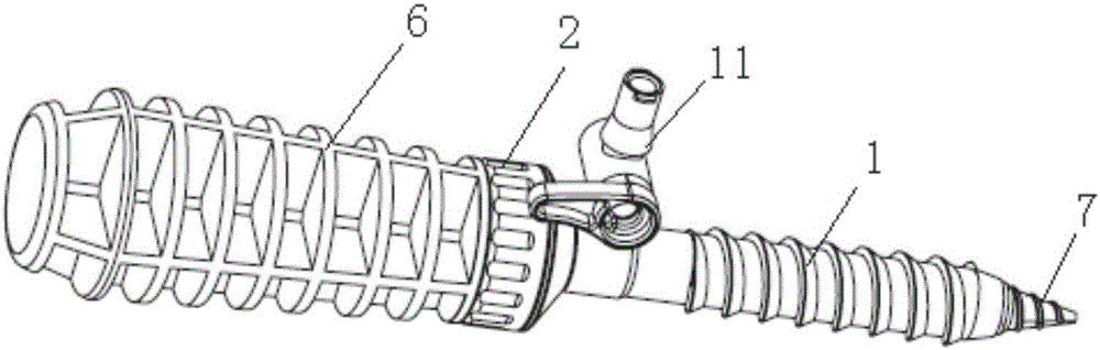 Operation sleeve tube and operation tool for arthroscopy