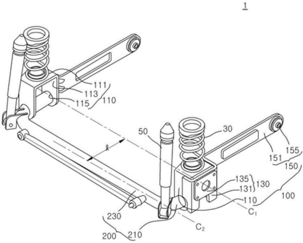 Torsion beam axle device for vehicle