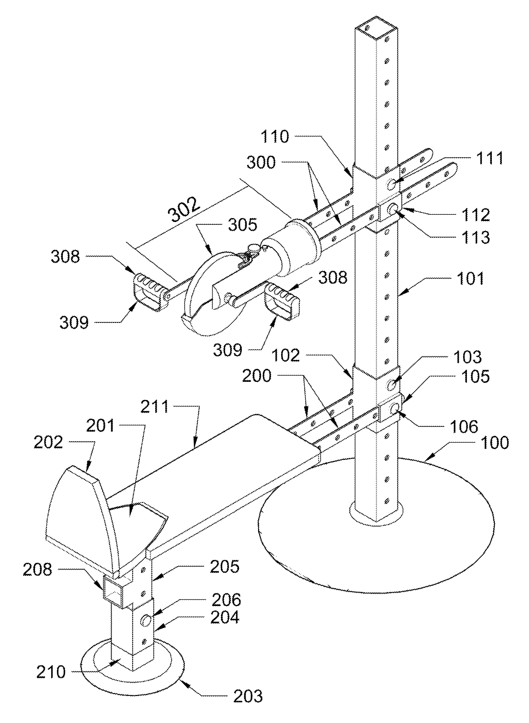 Rotary arm/leg exerciser