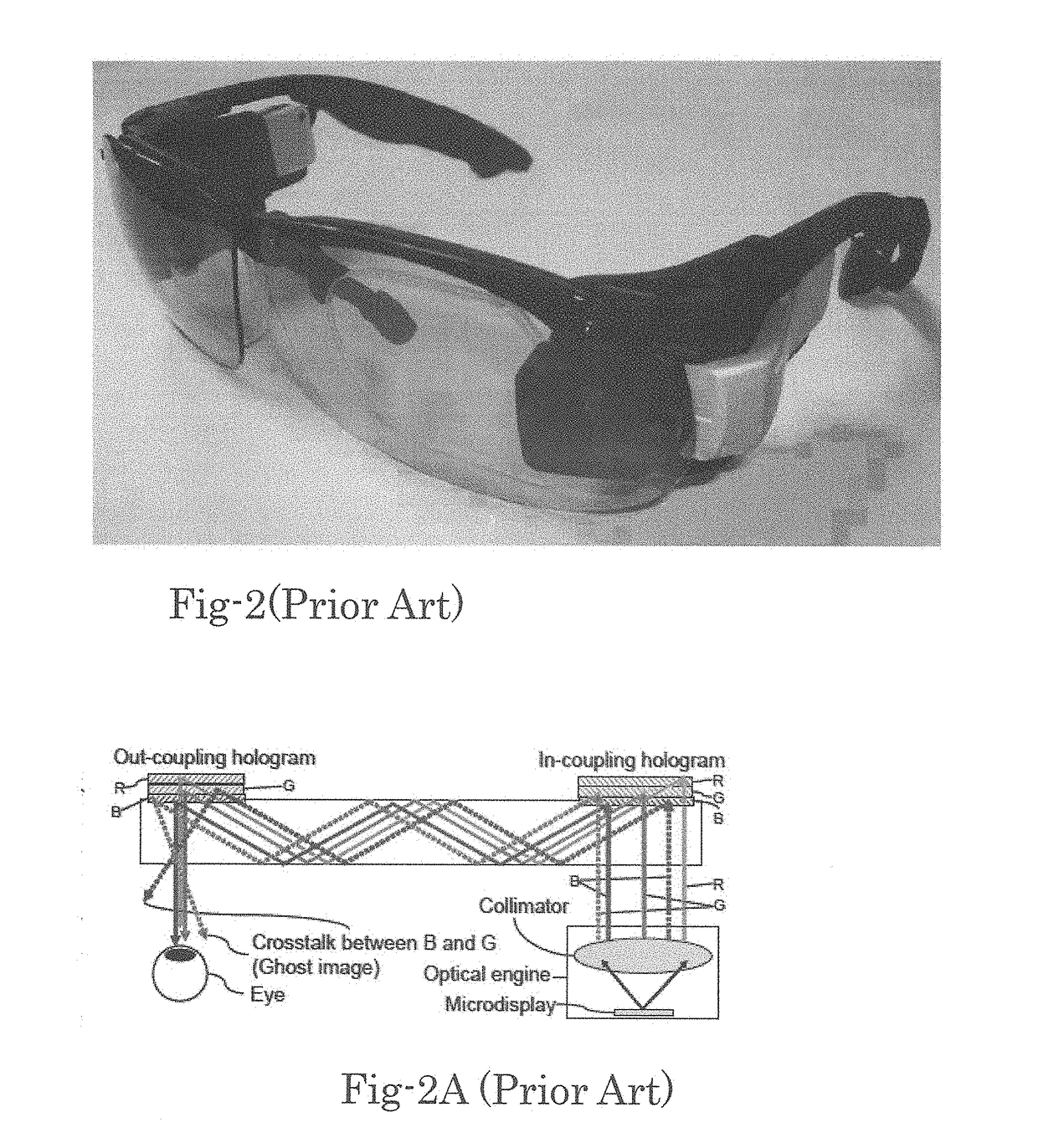 Optics of wearable display devices