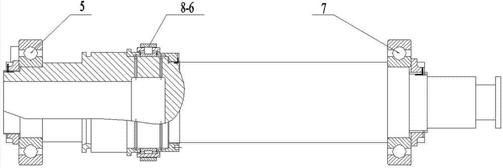 Dynamic performance test device for angular contact ball bearing retainer