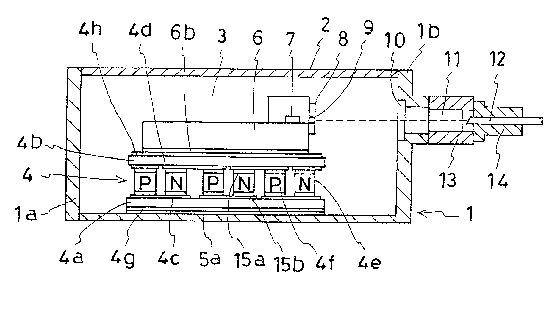 Thermoelectric module and method of producing the same