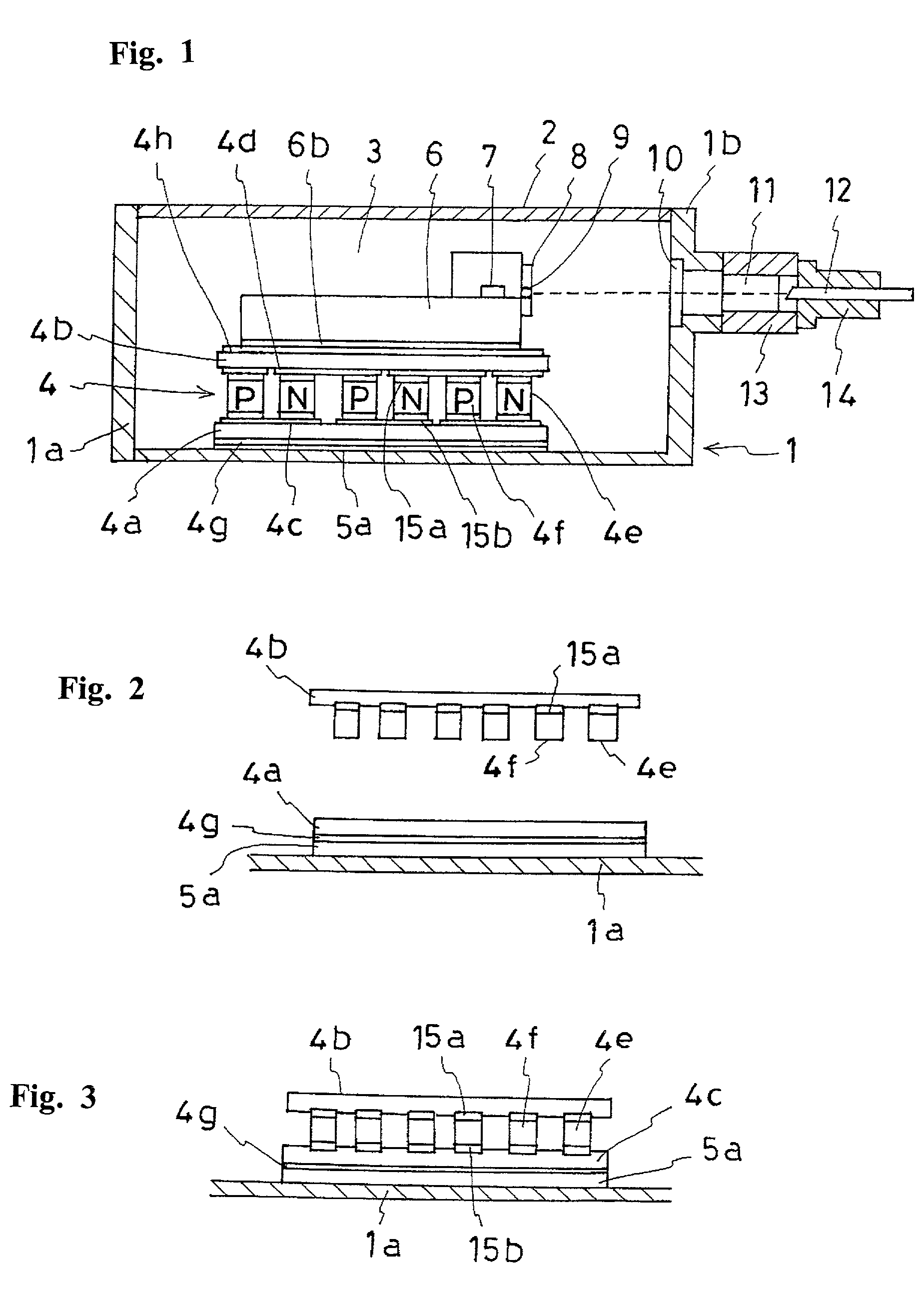 Thermoelectric module and method of producing the same