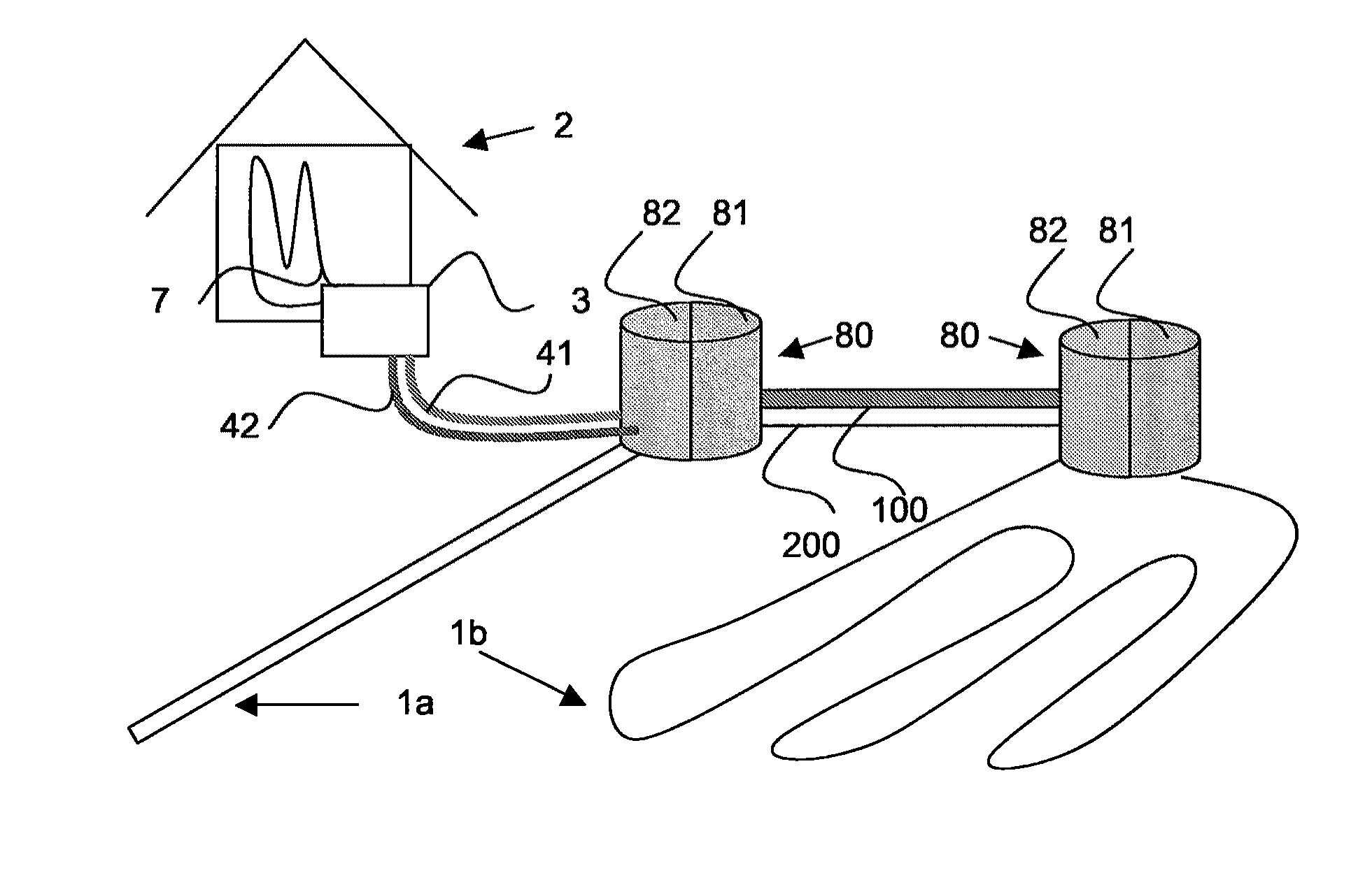 System and Distribution Tank for Low-Energy Network