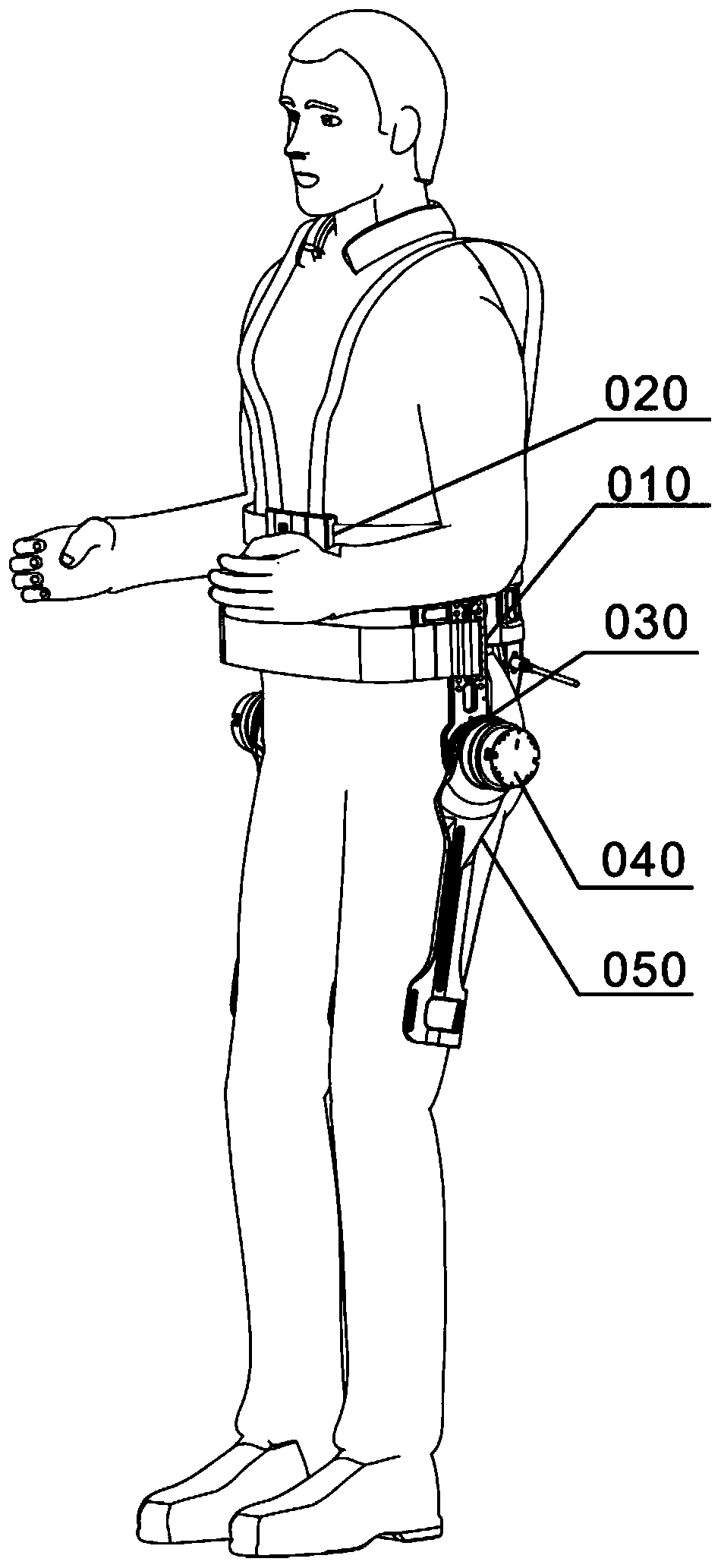 Lower limb exoskeleton robot with overload slipping function