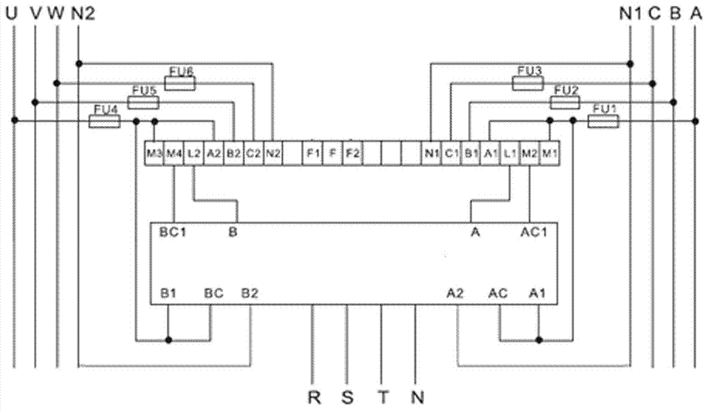 Movable type low-voltage dual-supply converter