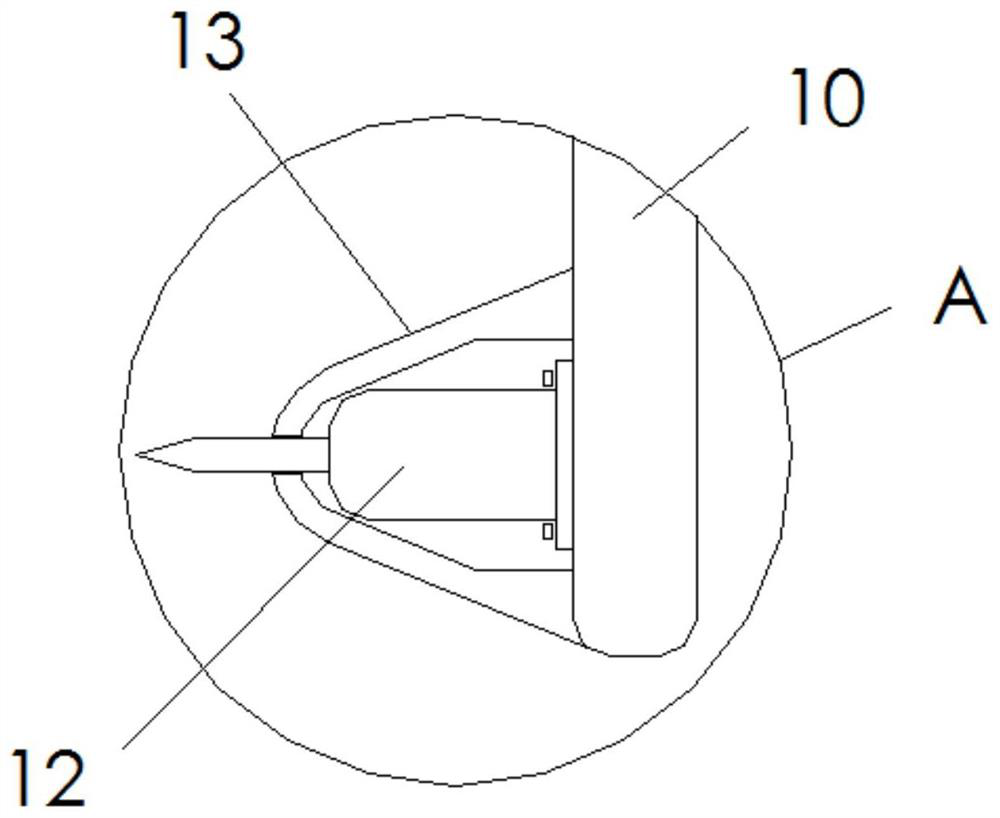 Self-propelled soil pollution treatment device based on Internet-of-things detection