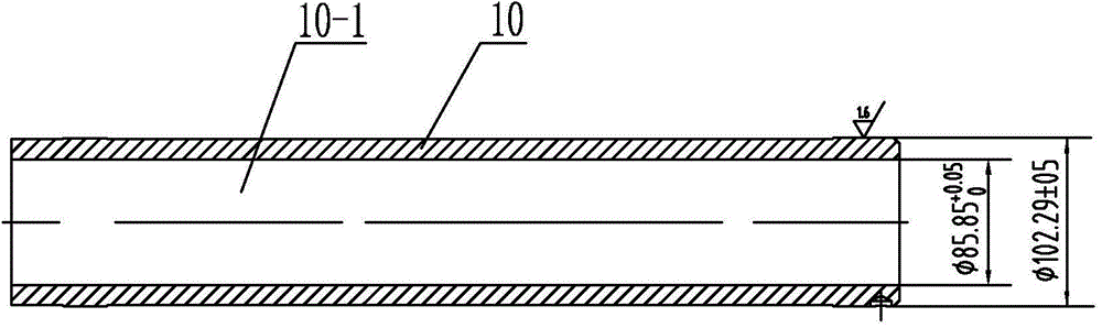 Method of processing steam turbine control valve long thin-wall sleeve by utilizing support device