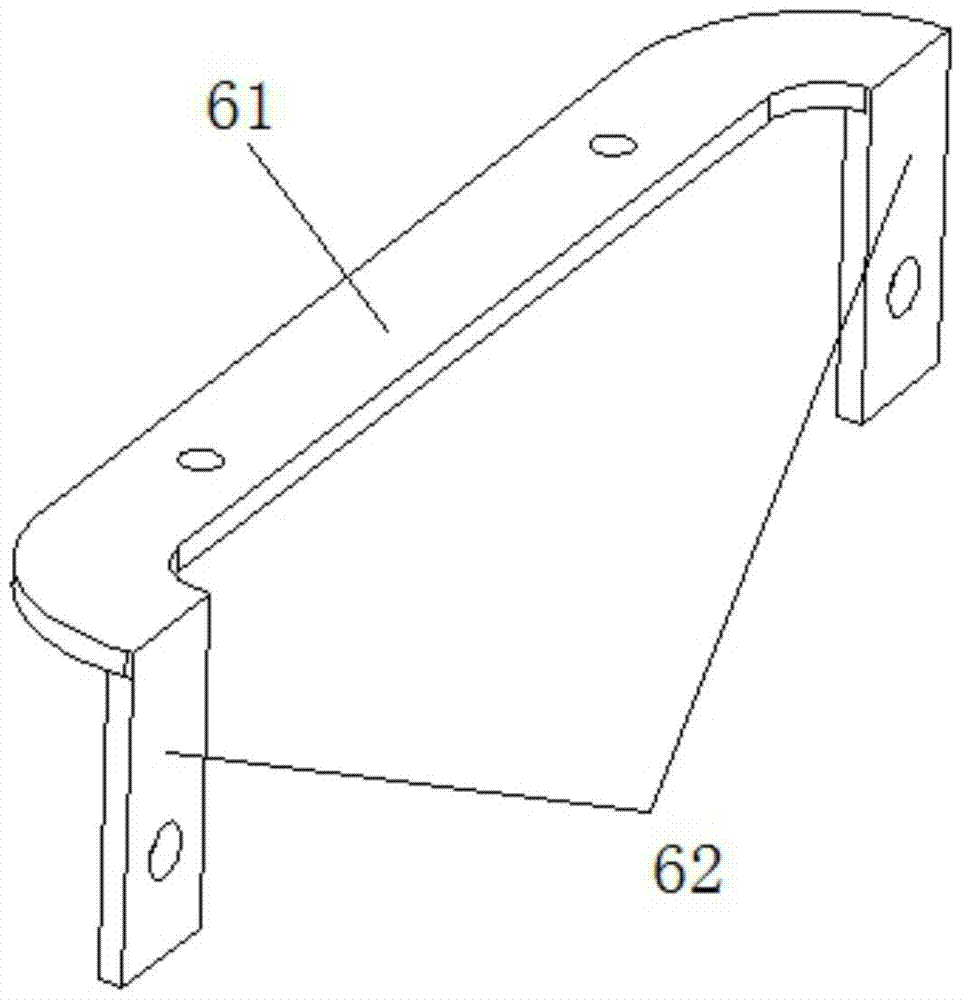 A brushless motor support structure with a power control box