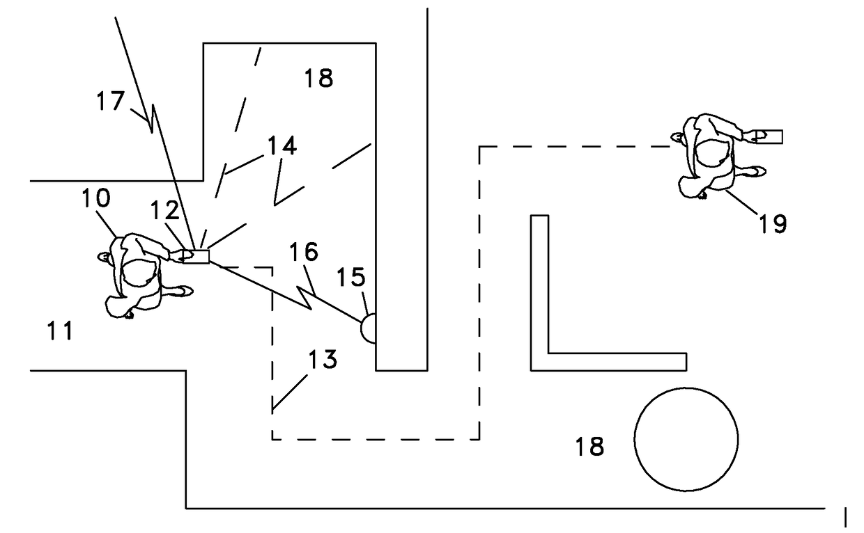 Devices and methods to facilitate escape from a venue with a sudden hazard