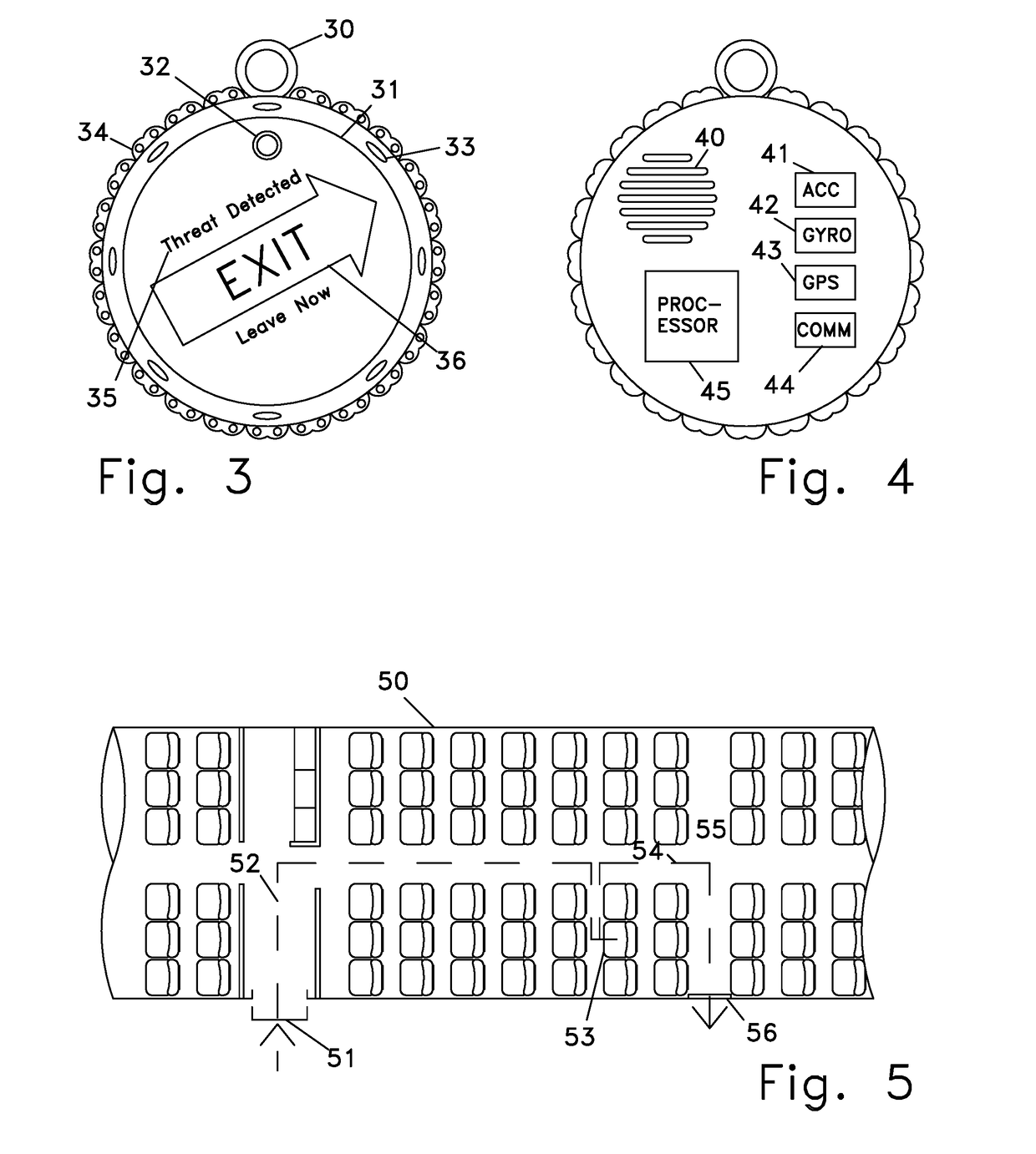 Devices and methods to facilitate escape from a venue with a sudden hazard