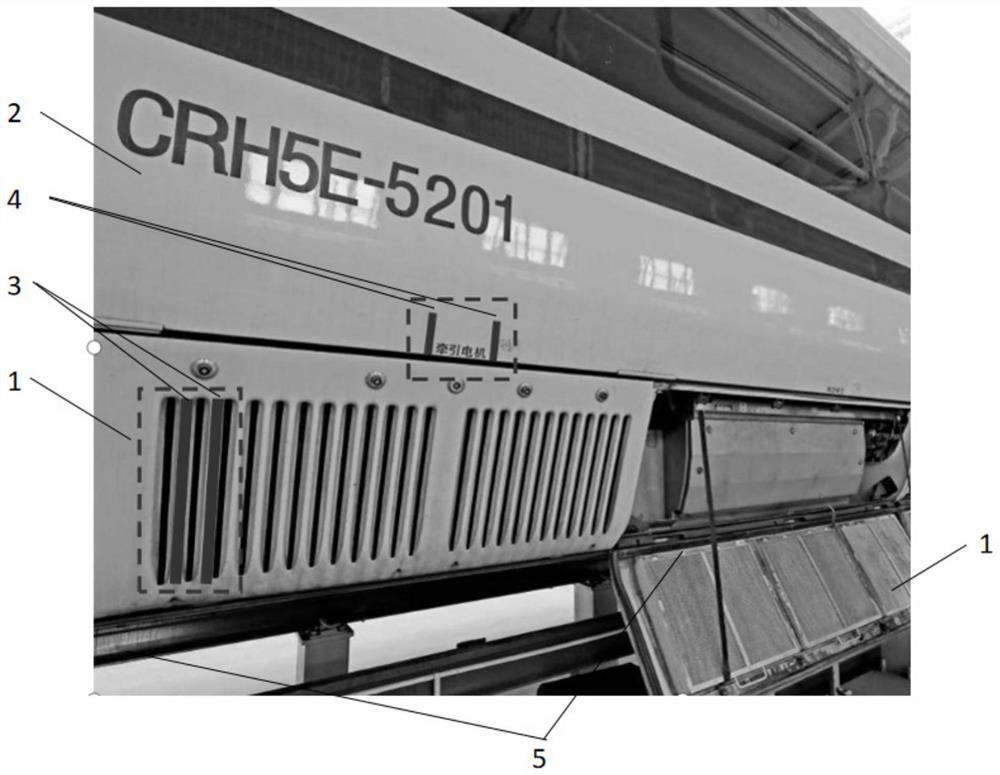 Motor train unit apron board state automatic detection method and system based on computer vision