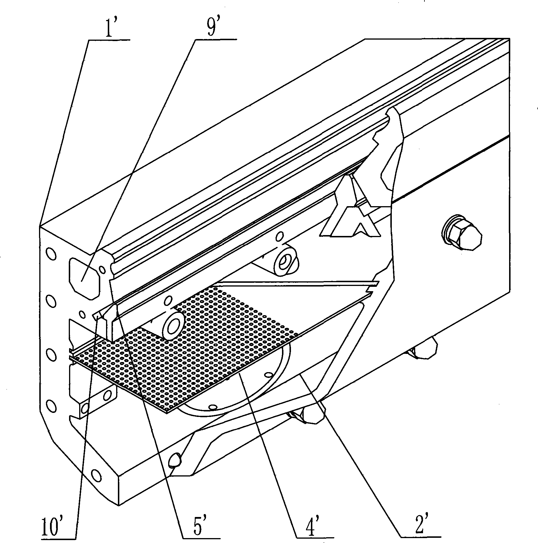 Scutching cloth singeing machine