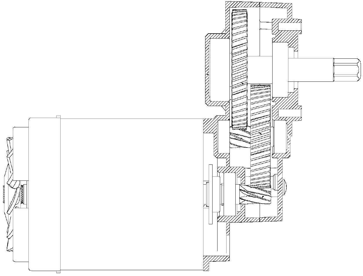 Food processing multifunctional DC (direct current) motor