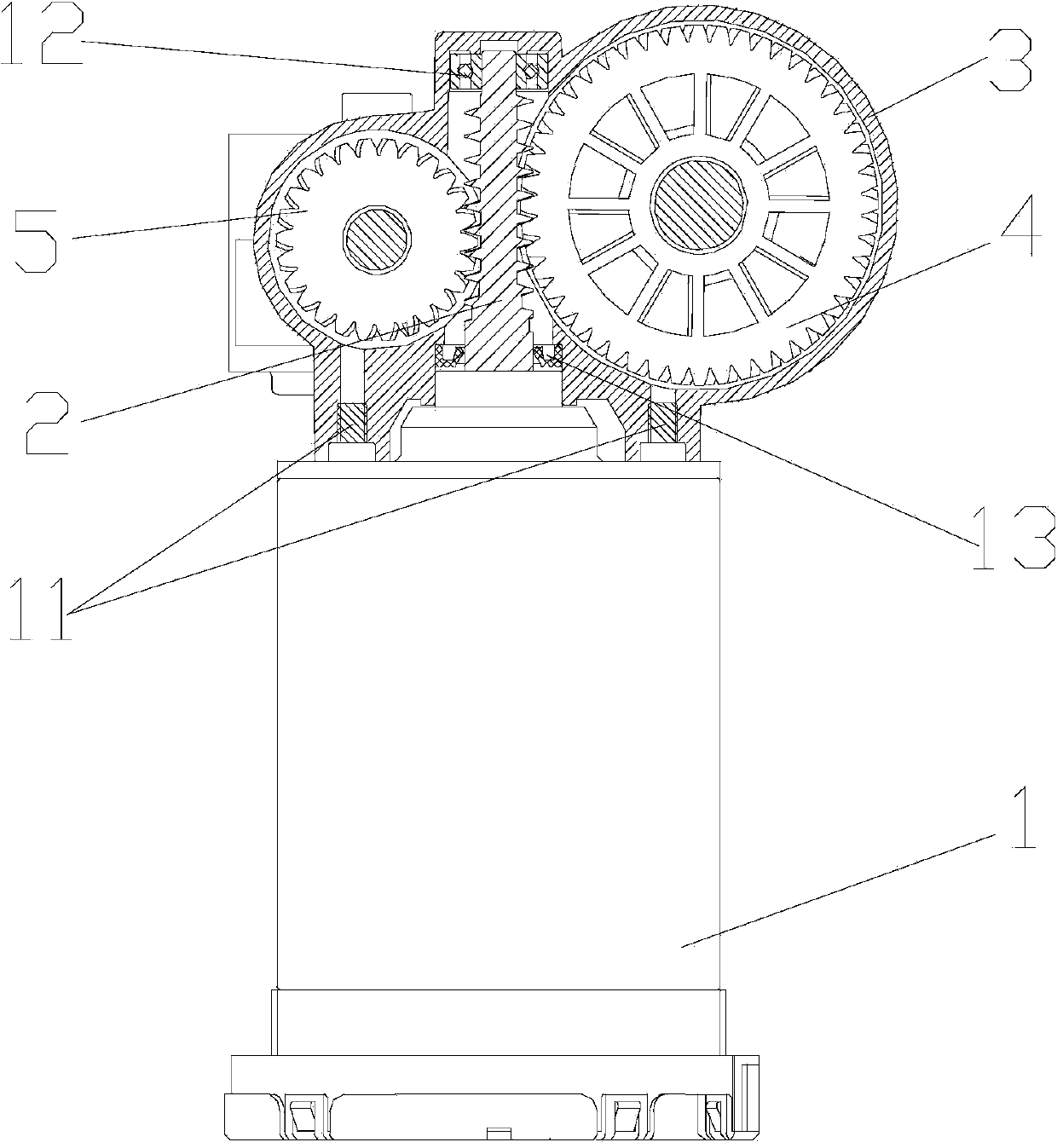 Food processing multifunctional DC (direct current) motor