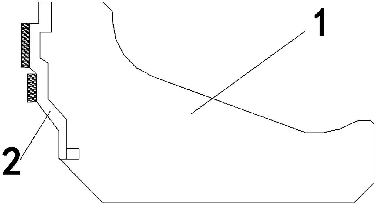 Medium and small-diameter iron-plastic combined super wear-resisting and high-strength floating oil seal ring and manufacturing method thereof