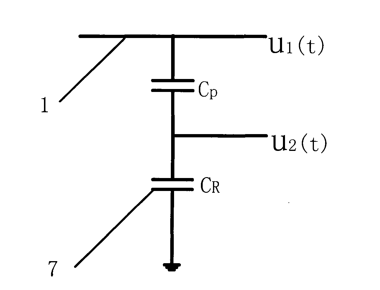 Overvoltage sensor of overhead transmission line