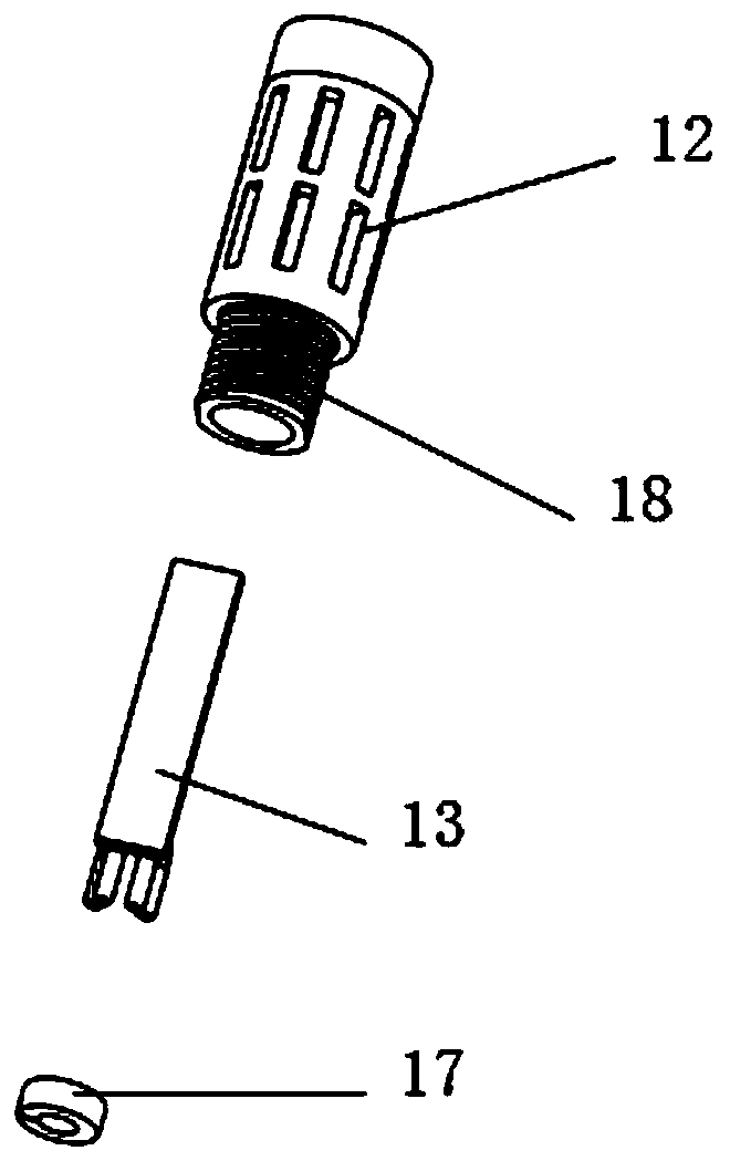 Novel louver bottom mounting structure and mechanical five-parameter structure thereof