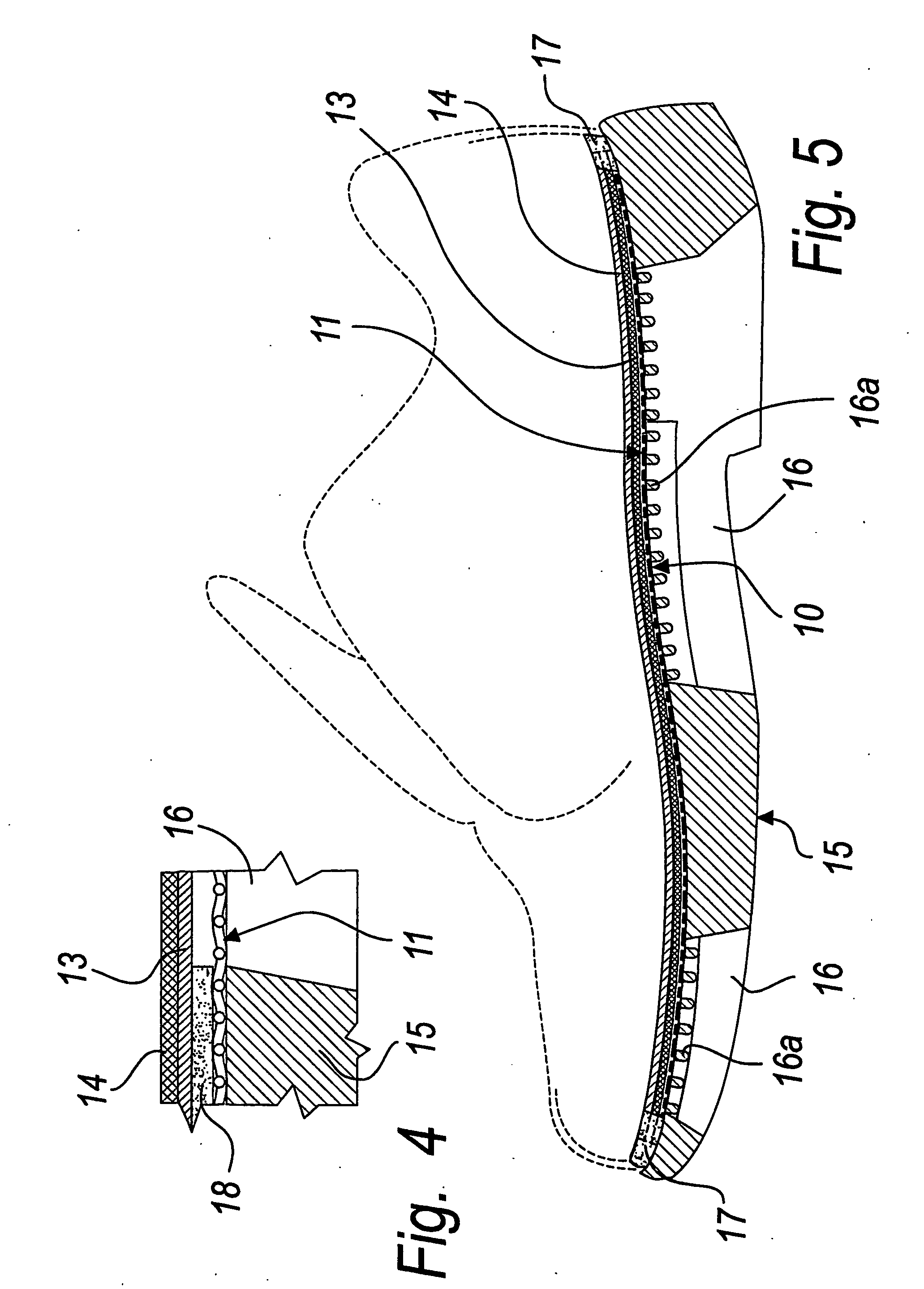 Waterproof and breathable sole for shoes, and shoe manufactured with such sole