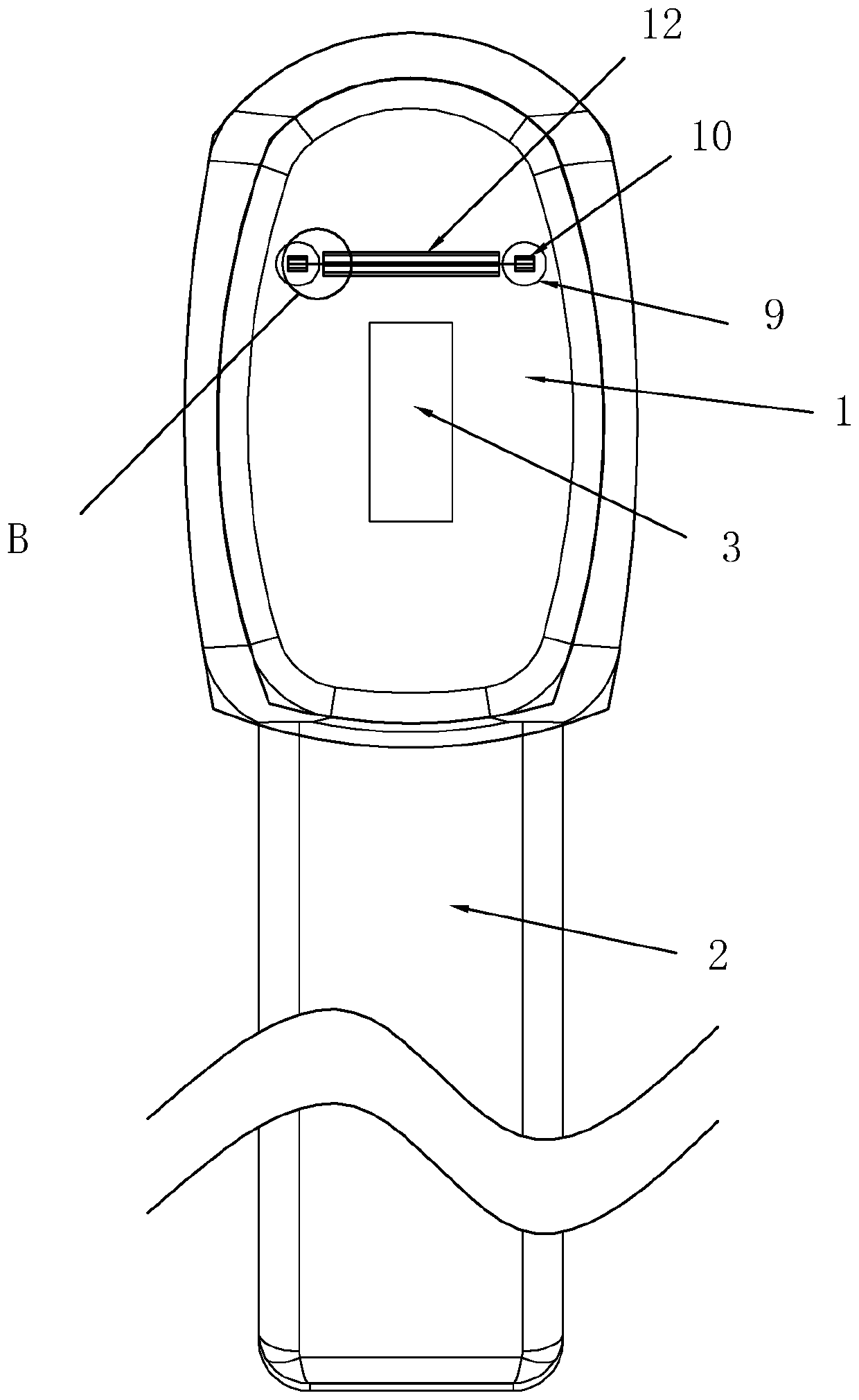 Medical epidemic-prevention body temperature measuring device