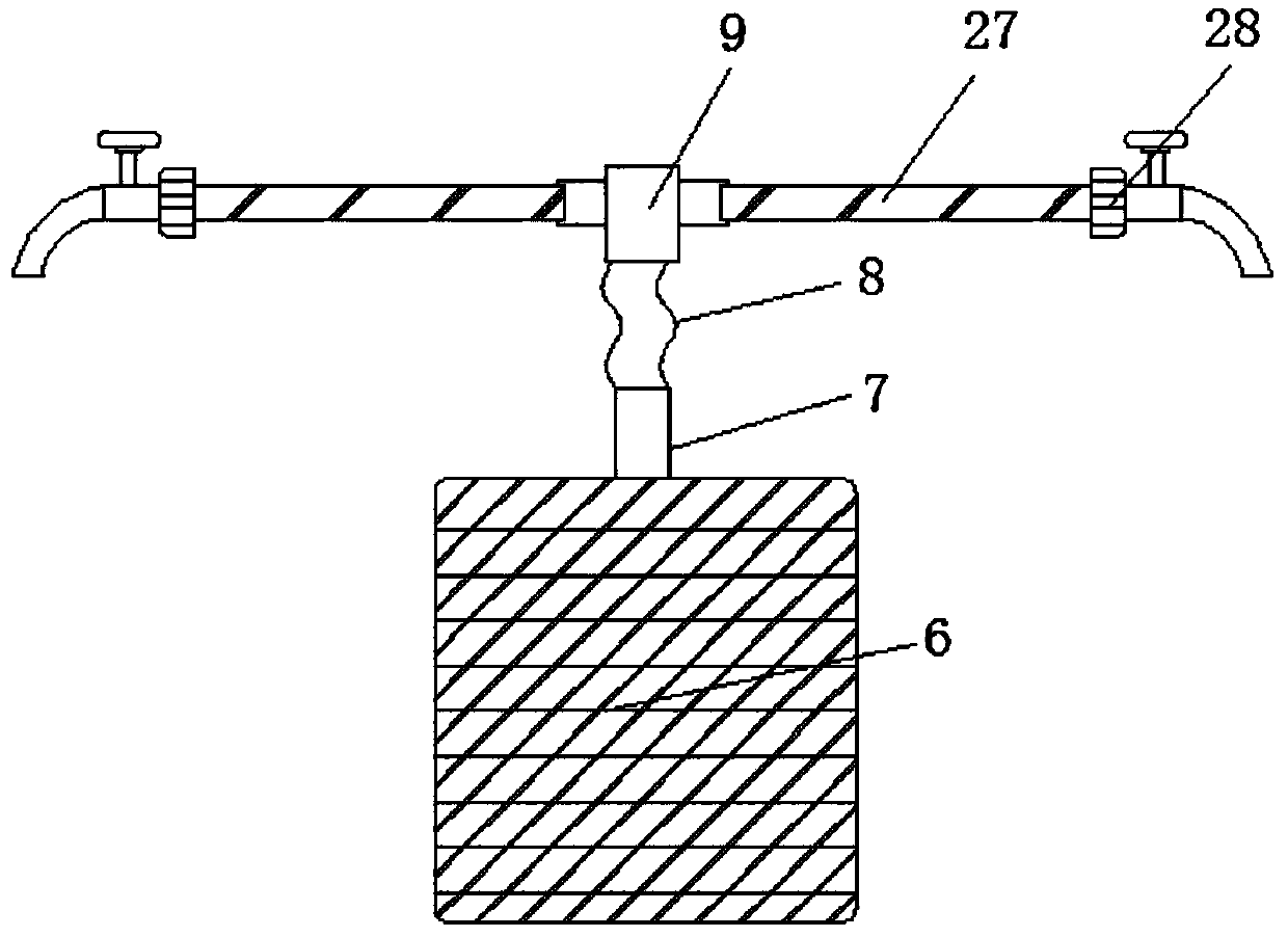 Drip irrigation device for planting of tea leaves