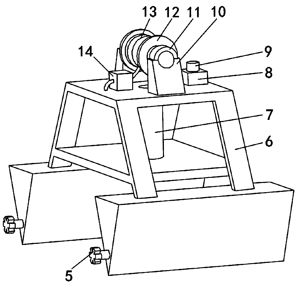 Water quality sampling unmanned catamaran and sampling method thereof