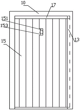 Sound absorbing door easy to clean