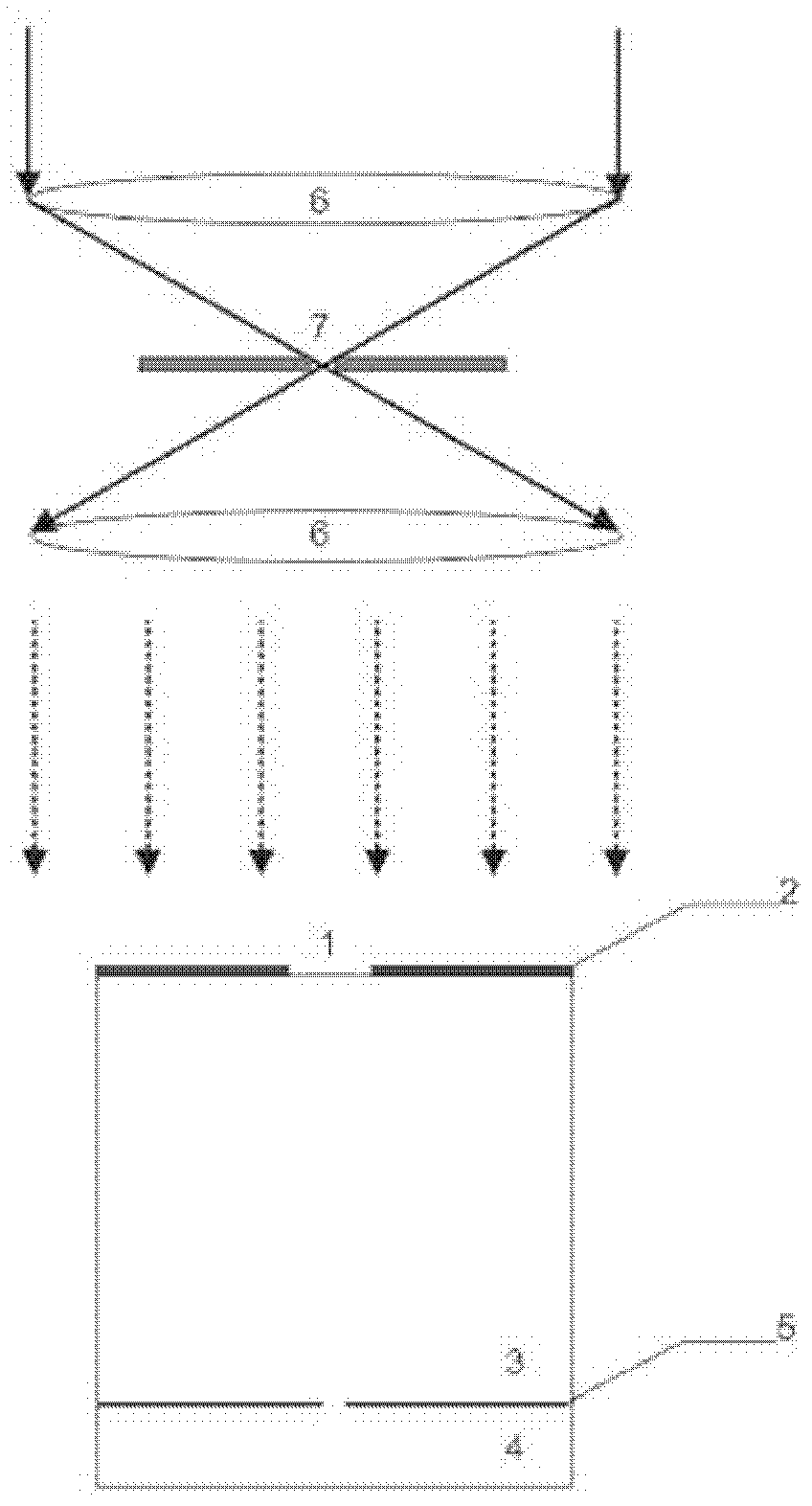 Miniature spectrograph with diffraction hole array structure and high resolution spectrum reconstruction method thereof