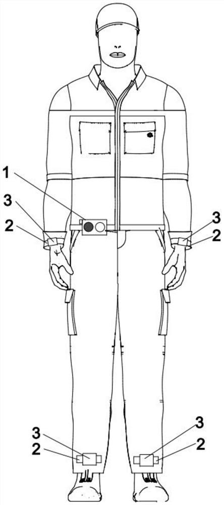 A fall detection and positioning method and device based on attitude angle