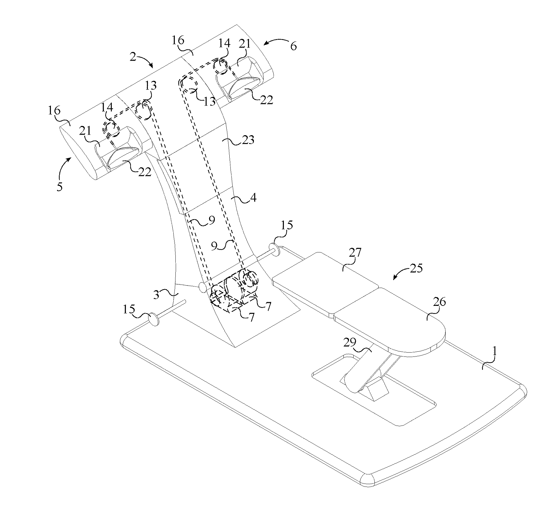 Multi-positioning exercise machine with dynamic resistance