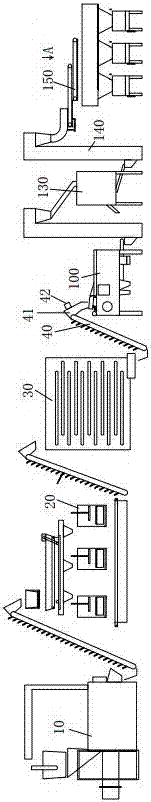 Wuyi rock tea making device and production process thereof