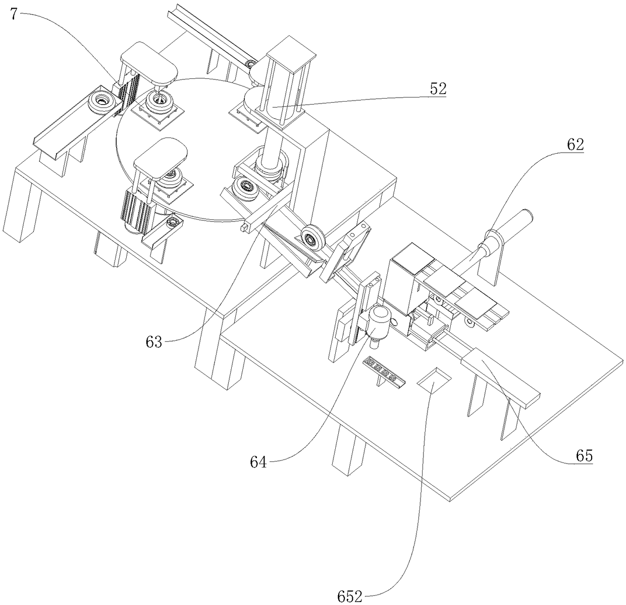 Automatic fixing industrial castor assembling equipment